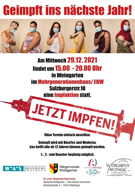Weingarten Imfpangebot 29.12.2021