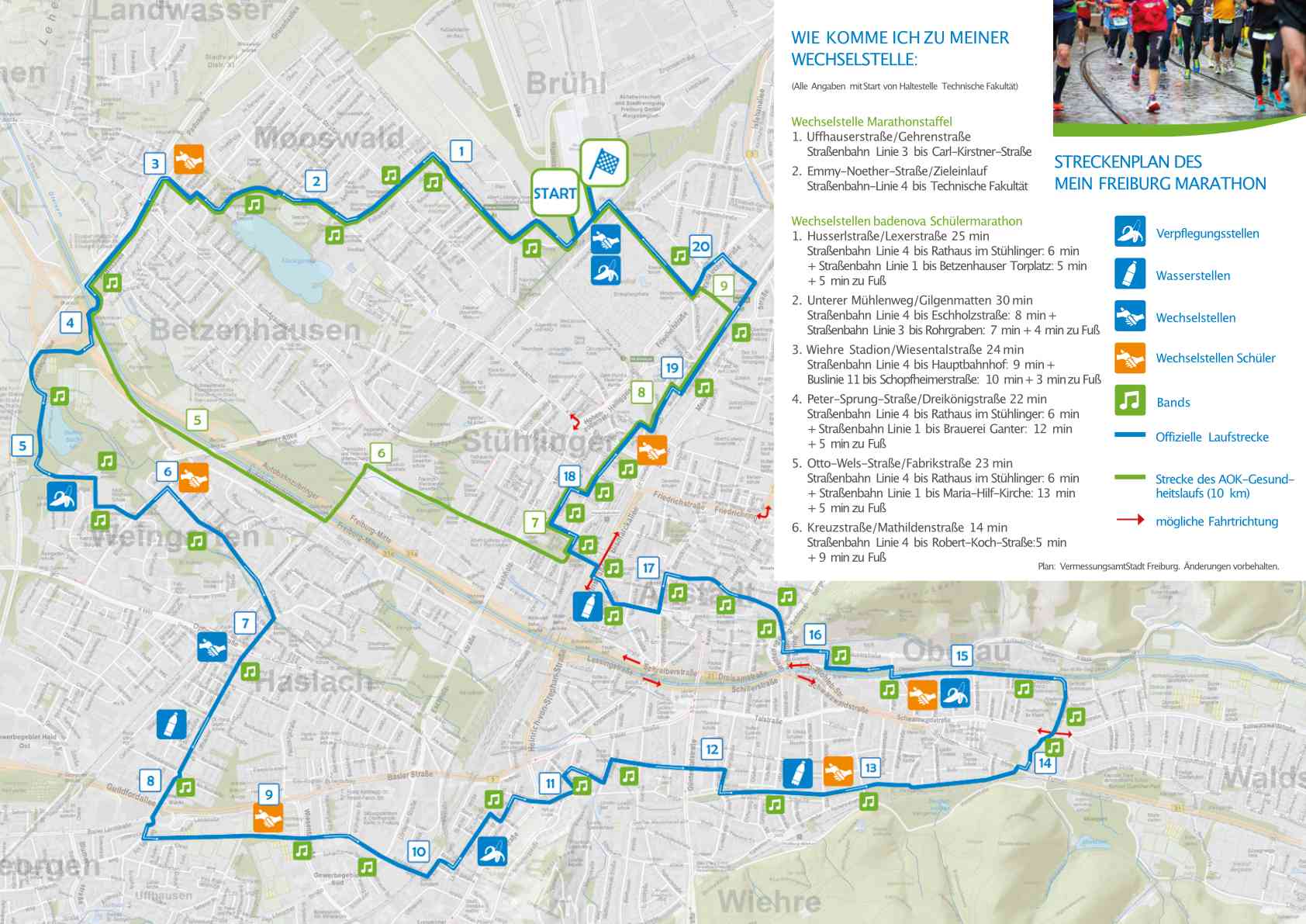Streckenplan Mein Marathon 2022