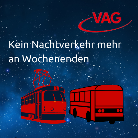 Kein Nachtverkehr mehr an Wochenenden